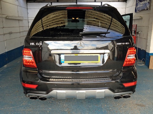 W164 ML with Rear LED Tail Lights installed